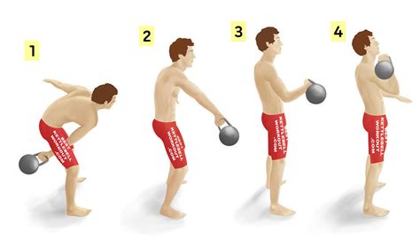 Kb clean - Squeeze your core and glutes to make it a strong position. Raise both kettlebells into the racked position, holding the handles and resting the weights on your forearms. Press both kettlebells ...